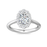 Sugarock Solitaire Platinum Engagement Ring DEF VVS-VS