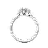 Sugarock Solitaire 18K White Gold Engagement Ring DEF VVS-VS