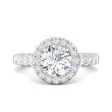 Sugarock Encore 14K White Gold Engagement Ring DEF VVS-VS