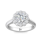 Sugarock Solitaire Platinum Engagement Ring DEF VVS-VS