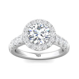 Sugarock Encore 18K White Gold Engagement Ring DEF VVS-VS