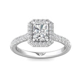 Sugarock Classic Diamond Rings 14K White Gold Engagement Ring DEF VVS-VS