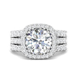 Sugarock Encore 14K White Gold Engagement Ring DEF VVS-VS