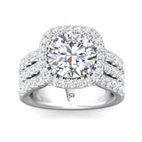 Sugarock Encore 14K White Gold Engagement Ring DEF VVS-VS