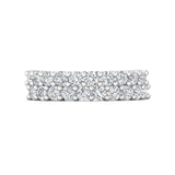 Sugarock Classic Diamond Bands 14K White Gold Anniversary Band DEF VVS-VS