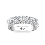 Sugarock Classic Diamond Bands 14K White Gold Anniversary Band DEF VVS-VS