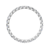 Sugarock Channel/Shared Prong 14K White Gold Wedding Band DEF VVS-VS