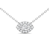 Sugarock Classic Diamond Pendant 14K White Gold Pendant DEF VVS-VS