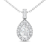 Sugarock Classic Diamond Pendant 14K White Gold Pendant DEF VVS-VS