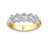 Sugarock Classic Diamond Bands 14K Yellow / PLAT Anniversary Band DEF VVS-VS
