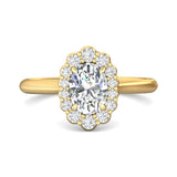 Sugarock Solitaire 14K Yellow Gold Engagement Ring DEF VVS-VS