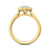 Sugarock Solitaire 14K Yellow Gold Engagement Ring DEF VVS-VS