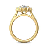 Sugarock Solitaire 14K Yellow Gold Engagement Ring DEF VVS-VS