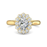 Sugarock Solitaire 14K Yellow Gold Engagement Ring DEF VVS-VS