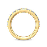 Sugarock Classic Diamond Bands 14K Yellow Gold Anniversary Band DEF VVS-VS