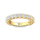 Sugarock Channel/Shared Prong 14K Yellow Gold Wedding Band DEF VVS-VS