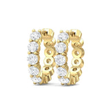 Sugarock Classic Diamond Earrings 14K Yellow Gold Earring DEF VVS-VS