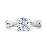 Sugarock Split Shank Platinum Engagement Ring DEF VVS-VS