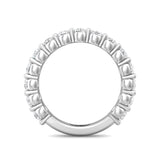 Sugarock Channel/Shared Prong Platinum Wedding Band DEF VVS-VS
