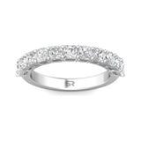 Sugarock Classic Diamond Bands Platinum Anniversary Band DEF VVS-VS