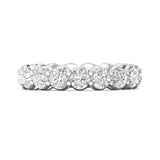 Sugarock Classic Diamond Bands 18K White Gold Anniversary Band DEF VVS-VS