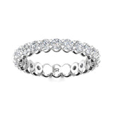 Sugarock Classic Diamond Bands 18K White Gold Anniversary Band DEF VVS-VS