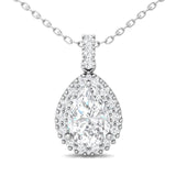 Sugarock Classic Diamond Pendant 18K White Gold Pendant DEF VVS-VS