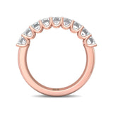 Sugarock Classic Diamond Bands 18K Rose Gold Anniversary Band DEF VVS-VS