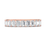 Sugarock Classic Diamond Bands 18K Rose Gold Anniversary Band DEF VVS-VS
