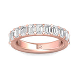 Sugarock Classic Diamond Bands 18K Rose Gold Anniversary Band DEF VVS-VS