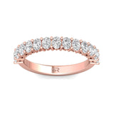 Sugarock Classic Diamond Bands 18K Rose Gold Anniversary Band DEF VVS-VS