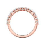 Sugarock Classic Diamond Bands 18K Rose Gold Anniversary Band DEF VVS-VS