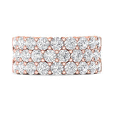 Sugarock Classic Diamond Bands 18K Rose Gold Anniversary Band DEF VVS-VS