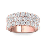 Sugarock Classic Diamond Bands 18K Rose Gold Anniversary Band DEF VVS-VS