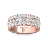 Sugarock Classic Diamond Bands 18K Rose Gold Anniversary Band DEF VVS-VS
