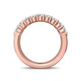 Sugarock Classic Diamond Bands 18K Rose Gold Anniversary Band DEF VVS-VS