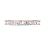 Sugarock Classic Diamond Bands 18K Rose Gold Anniversary Band DEF VVS-VS