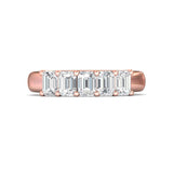 Sugarock Classic Diamond Bands 18K Rose Gold Anniversary Band DEF VVS-VS