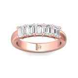 Sugarock Classic Diamond Bands 18K Rose Gold Anniversary Band DEF VVS-VS
