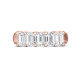 Sugarock Classic Diamond Bands 18K Rose Gold Anniversary Band DEF VVS-VS