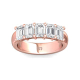 Sugarock Classic Diamond Bands 18K Rose Gold Anniversary Band DEF VVS-VS