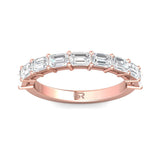 Sugarock Classic Diamond Bands 18K Rose Gold Anniversary Band DEF VVS-VS