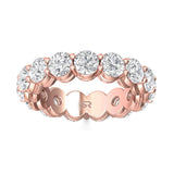 Sugarock Classic Diamond Bands 18K Rose Gold Anniversary Band DEF VVS-VS