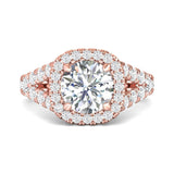 Sugarock Encore 18K Rose Gold Engagement Ring DEF VVS-VS