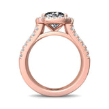 Sugarock Encore 18K Rose Gold Engagement Ring DEF VVS-VS