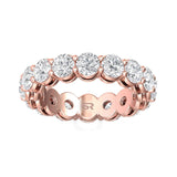 Sugarock Classic Diamond Bands 18K Rose Gold Anniversary Band DEF VVS-VS
