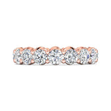 Sugarock Classic Diamond Bands 18K Rose Gold Anniversary Band DEF VVS-VS