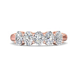 Sugarock Classic Diamond Bands 18K Rose Gold Anniversary Band DEF VVS-VS