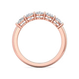 Sugarock Classic Diamond Bands 18K Rose Gold Anniversary Band DEF VVS-VS