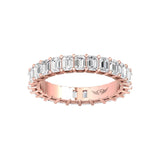 Sugarock Classic Diamond Bands 18K Rose Gold Anniversary Band DEF VVS-VS